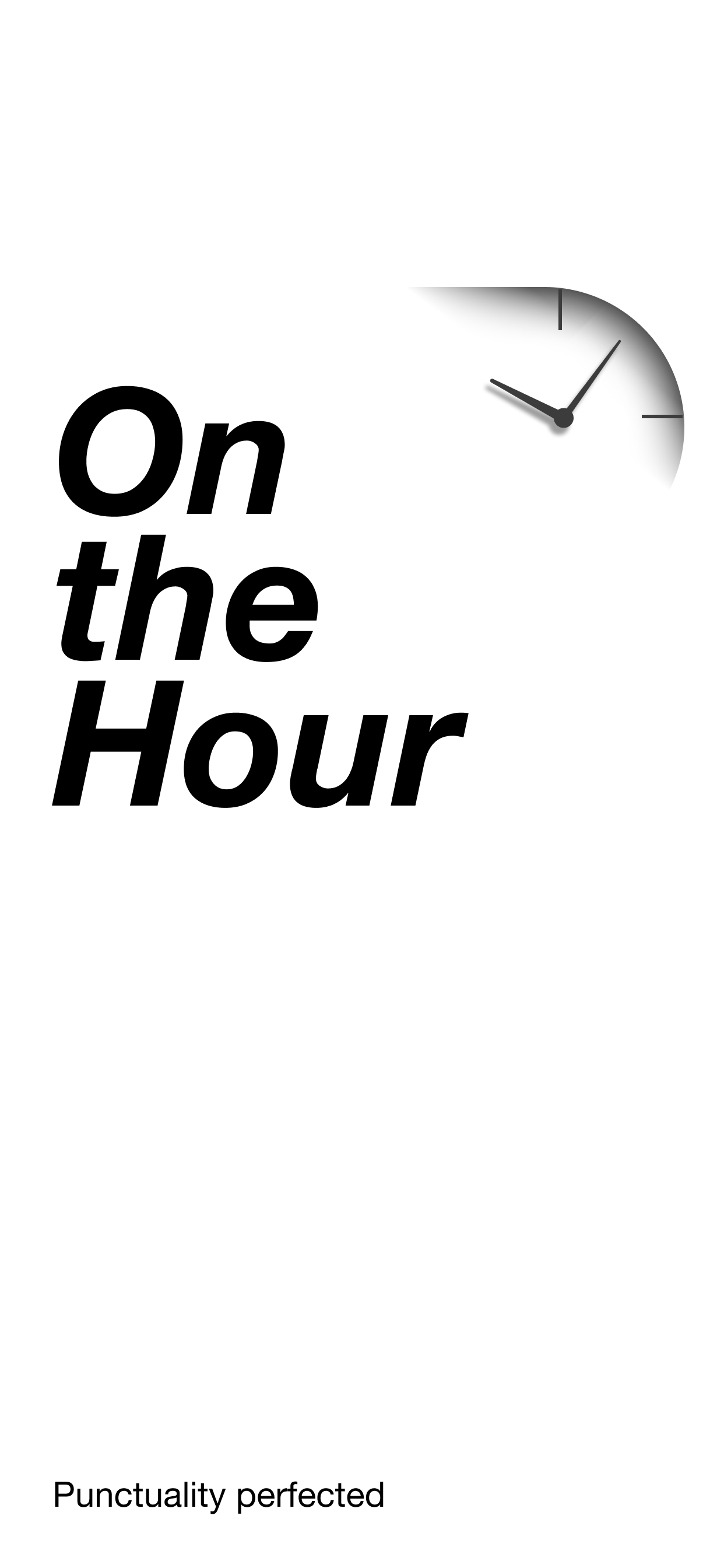 On the Hour App Screenshot